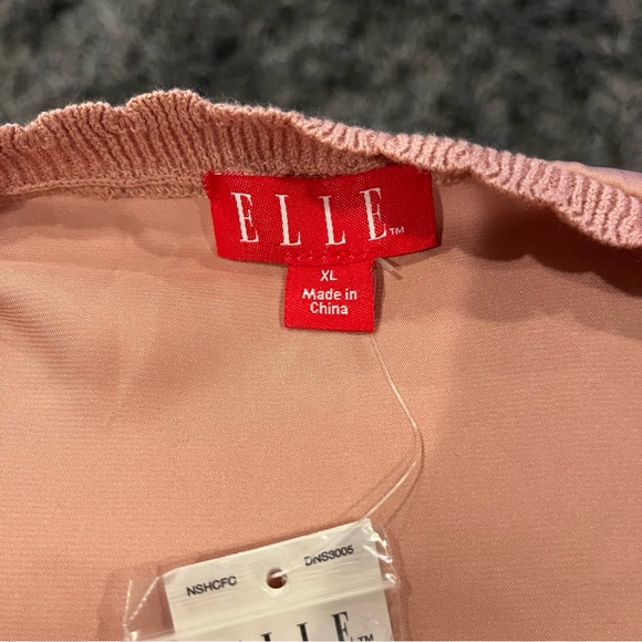 🌸NWT ELLE BLUSH PINK CARDIGAN SWEATER WITH SATIN BOW🌸 - Picture 6 of 8
